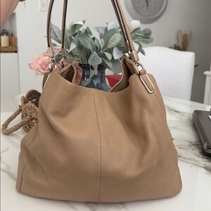 Coach Tan Leather Backpack